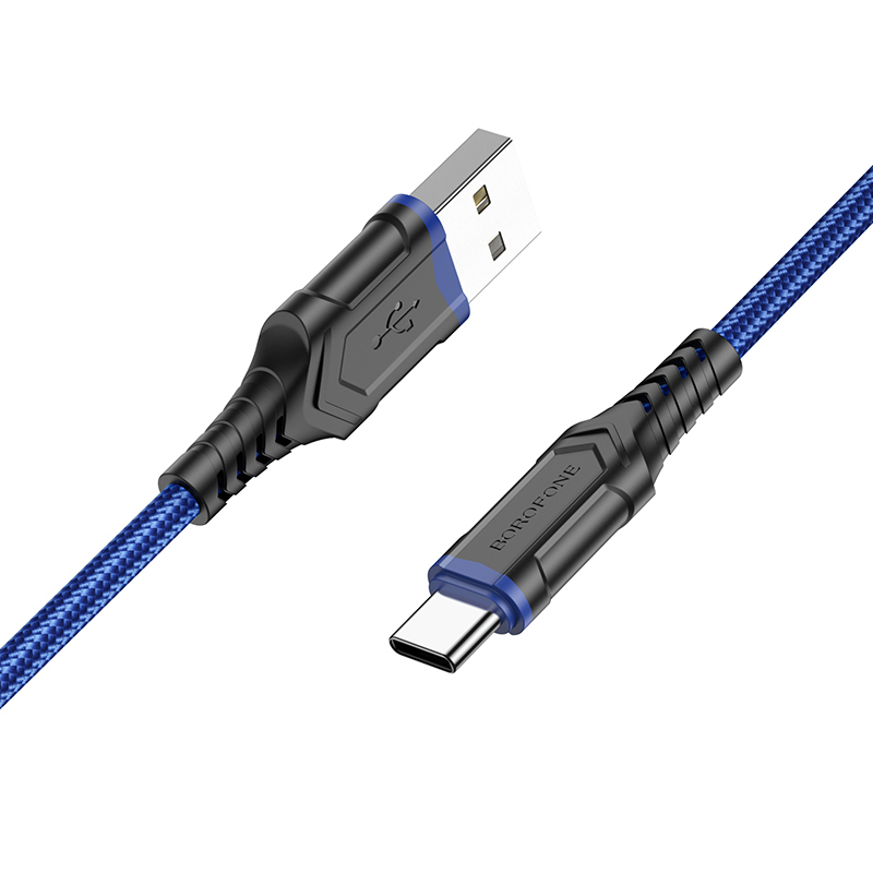 Borofone BX67 USB - Type C kábel 3A 1m sötétkék
