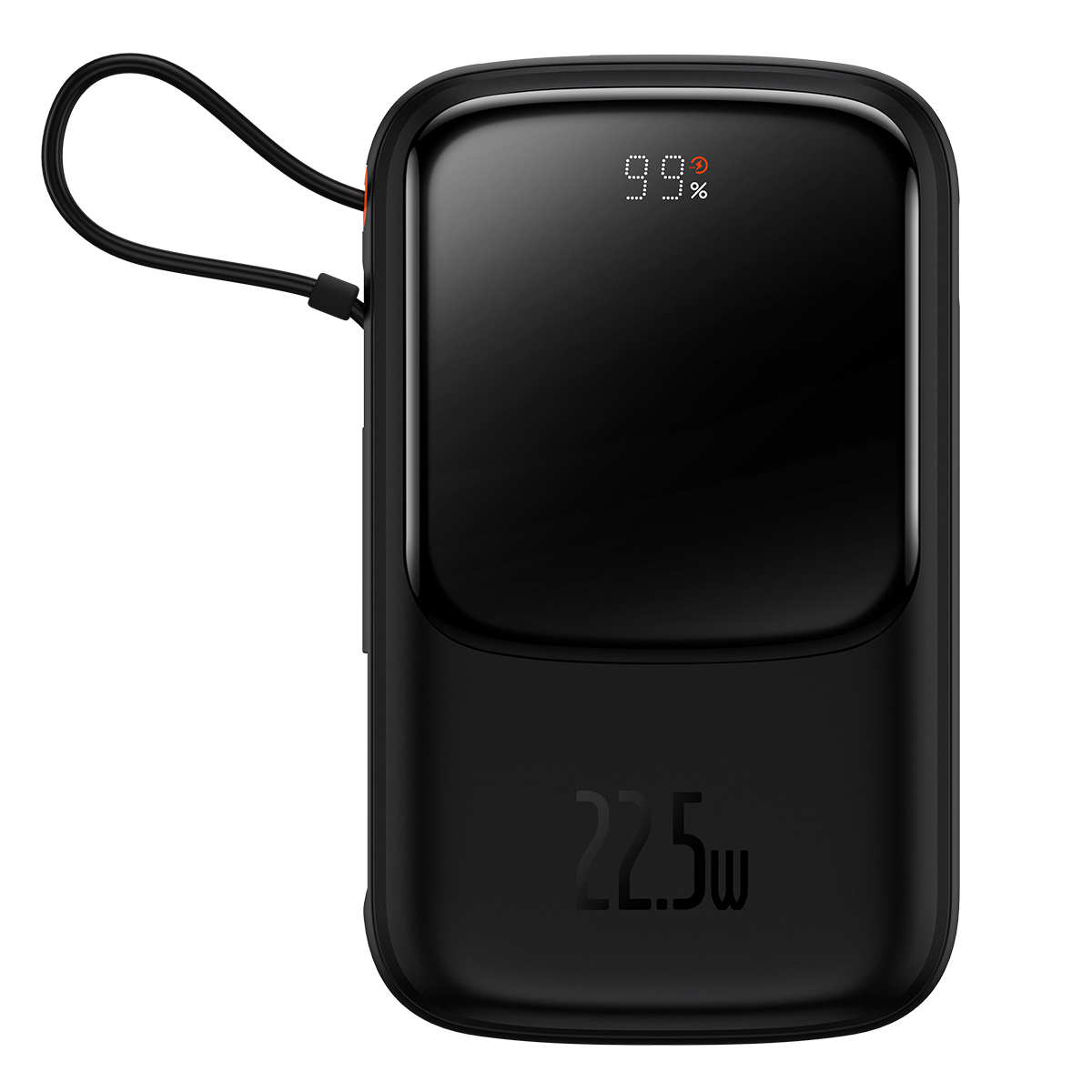 Baseus Qpow Pro Powerbank 10000mAh USB + TYP C - PD 22,5W Type C kábellel fekete