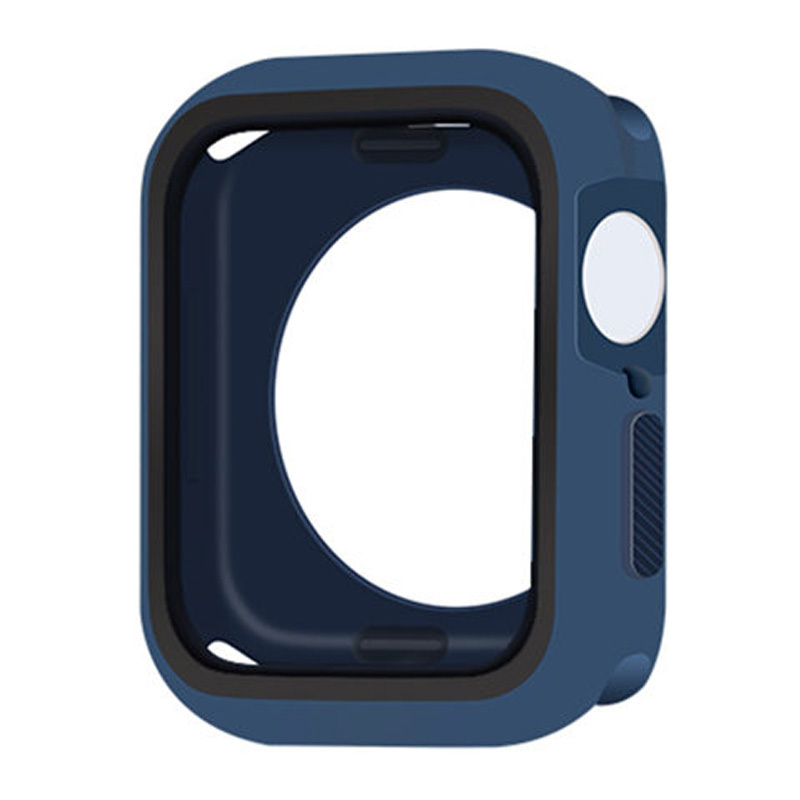 Apple Watch 45mm szilikon tok kék-fekete