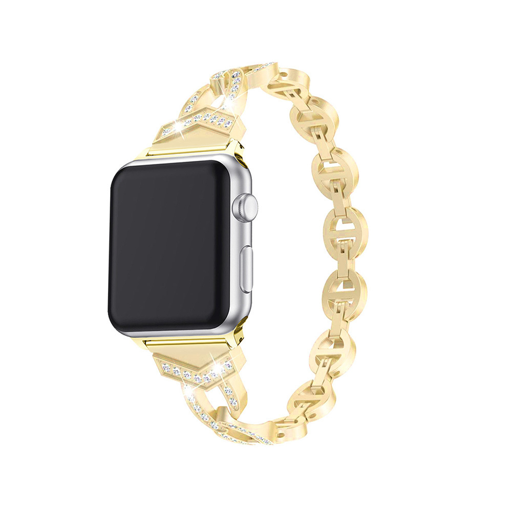 Apple Watch 42/44/45 mm Karkötő óraszíj design 3 arany