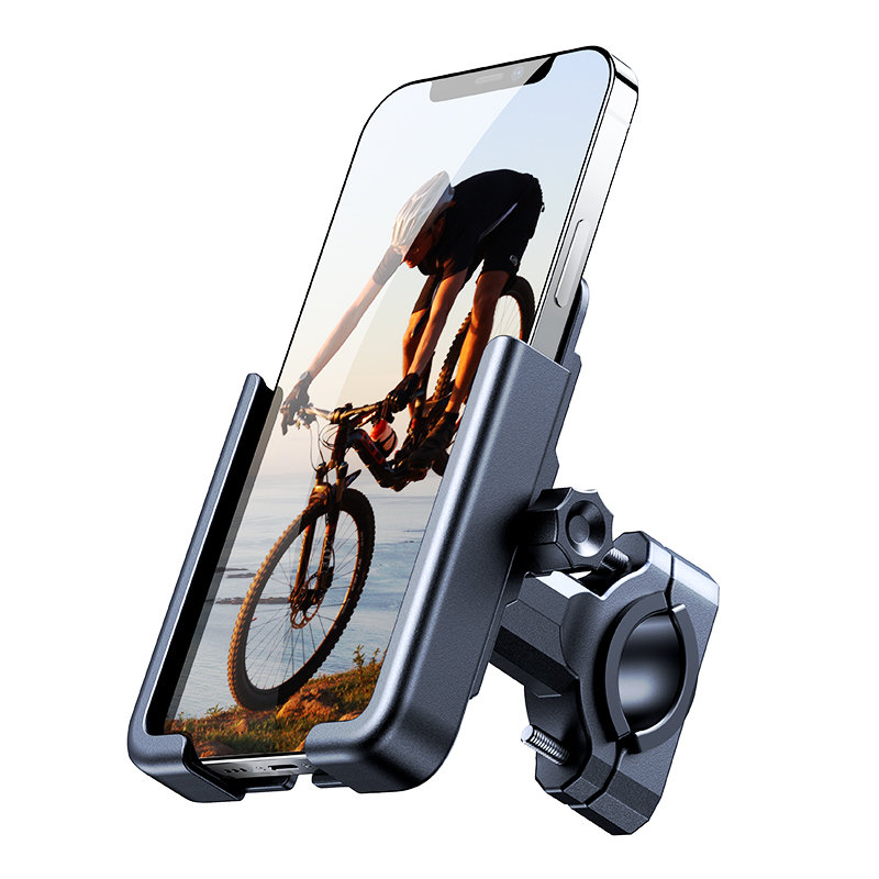 Wozinsky fém kerékpáros/rolleres telefontartó fekete (WBHBK3)
