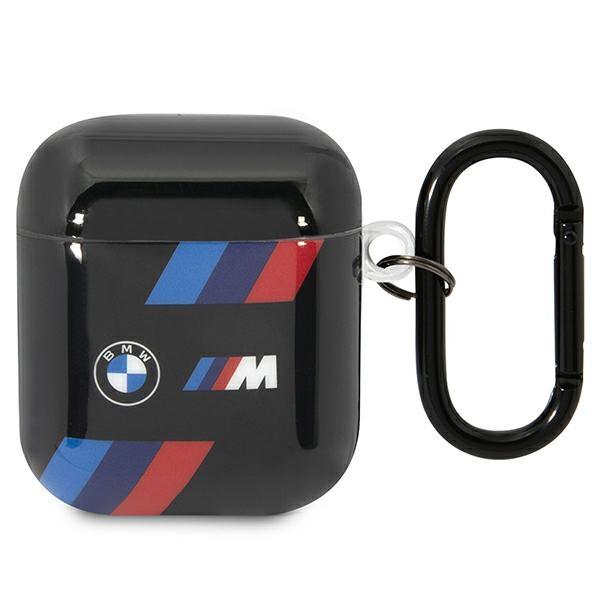 AirPods 1/2 BMW BMA222SOTK Tricolor Stripes tok fekete