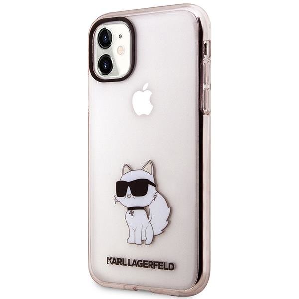 iPhone 11/XR Karl Lagerfeld KLHCN61HNCHTCP Ikonik Choupette tok rózsaszín