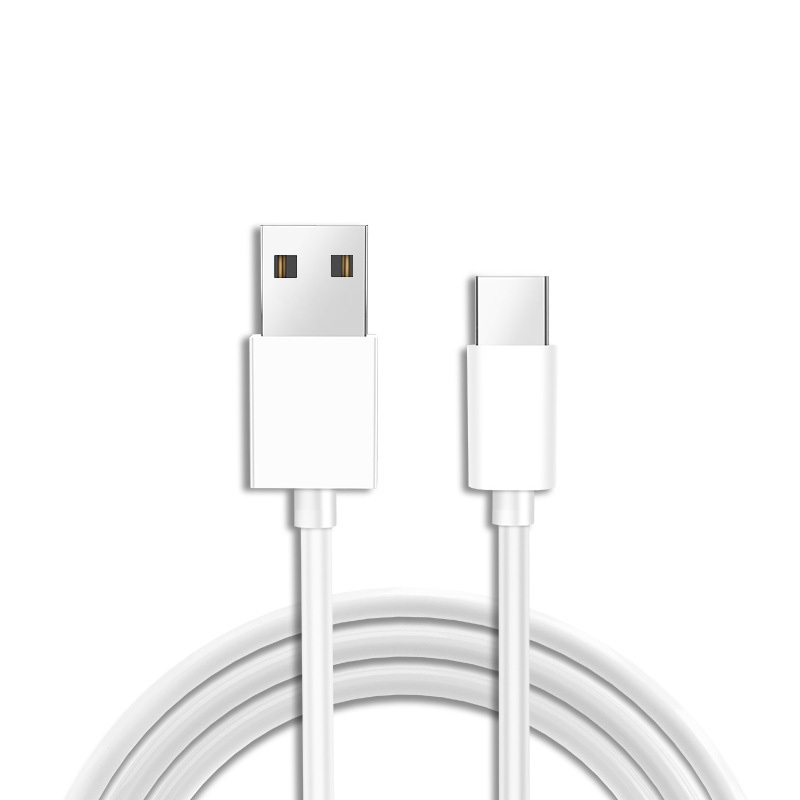 USB A - Type C gyorstöltő kábel 1m 8mm fehér