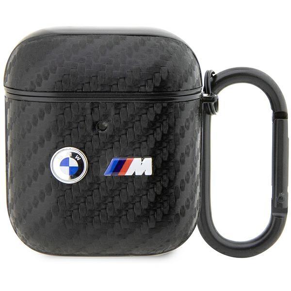 AirPods 1/2 BMW BMA2WMPUCA2 Carbon Double Metal Logo tok fekete