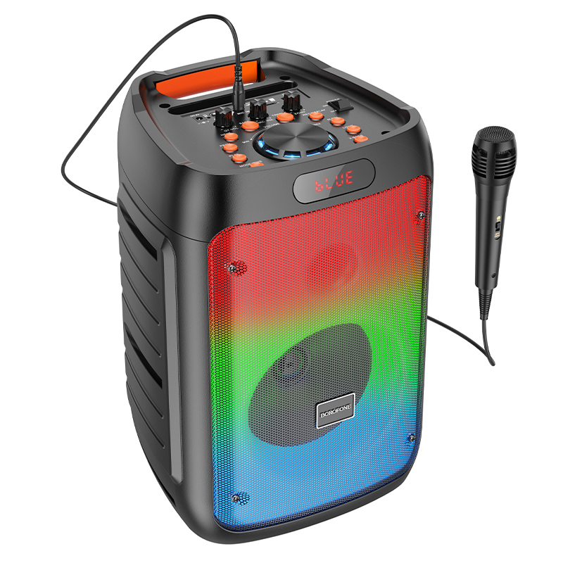 Borofone BP10 Fireworks Bluetooth hangszóró mikrofonnal fekete