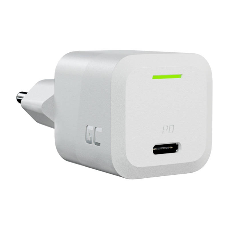 Green Cell PowerGan hálózati töltő adapter USB-C 33W, GaN, GC (fehér)