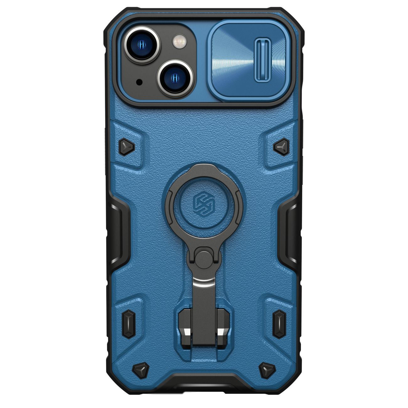 iPhone 14 Nillkin CamShield Armor Pro tok MagSafe kompatibilis kék
