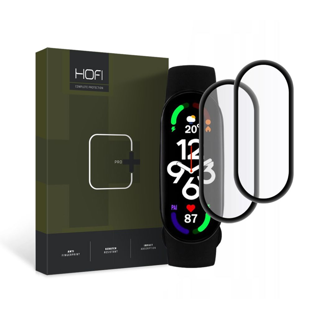 Xiaomi Mi Smart Band 7/7 NFC Hofi Pro+ Hybrid temperált üvegfólia 2 db fekete