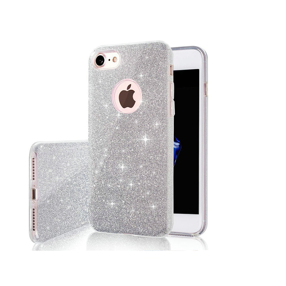 iPhone 14 Pro Glitter 3in1 tok ezüst