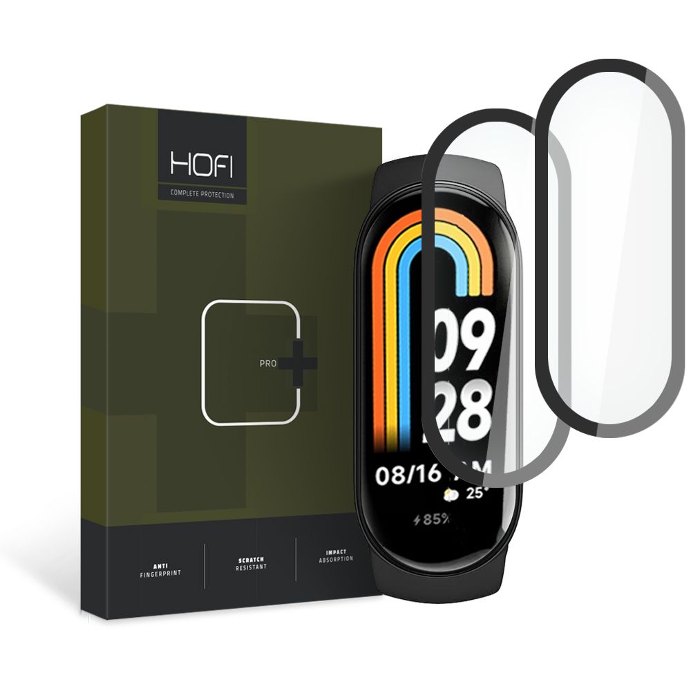 Xiaomi Smart Band 8/8 NFC Hofi Pro+ Hybrid temperált üvegfólia 2 db fekete
