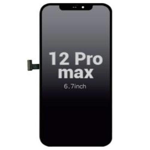 iPhone 12 Pro Max LCD kijelző (TW-Incell) fekete, Timeway érintőpanellel