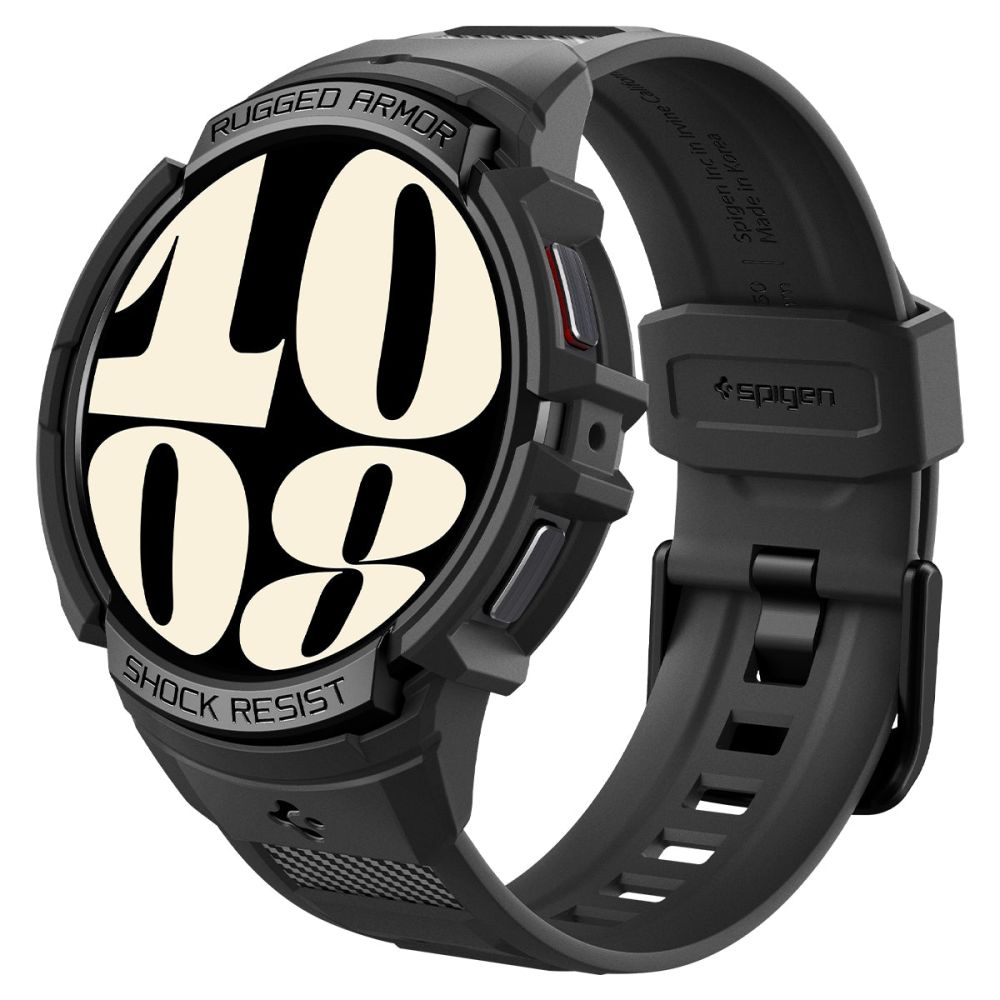 Samsung Galaxy Watch 6 40mm Spigen Rugged Armor Pro szíj és tok fekete