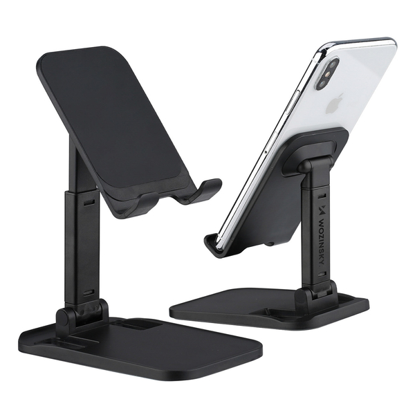 Wozinsky asztali telefon/tablet állvány állítható fekete (WFDPS-B1)