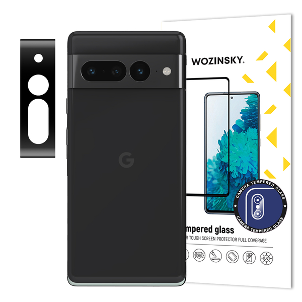 Google Pixel 7 Pro Wozinsky Full Camera Glass 9H kameralencse védő üvegfólia fekete