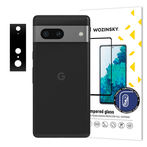 Google Pixel 7 Wozinsky Full Camera Glass 9H kameralencse védő üvegfólia fekete