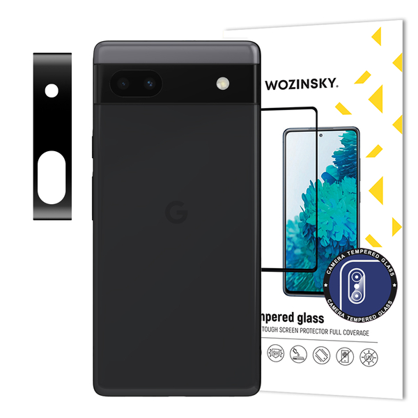 Google Pixel 6a Wozinsky Full Camera Glass 9H kameralencse védő üvegfólia fekete
