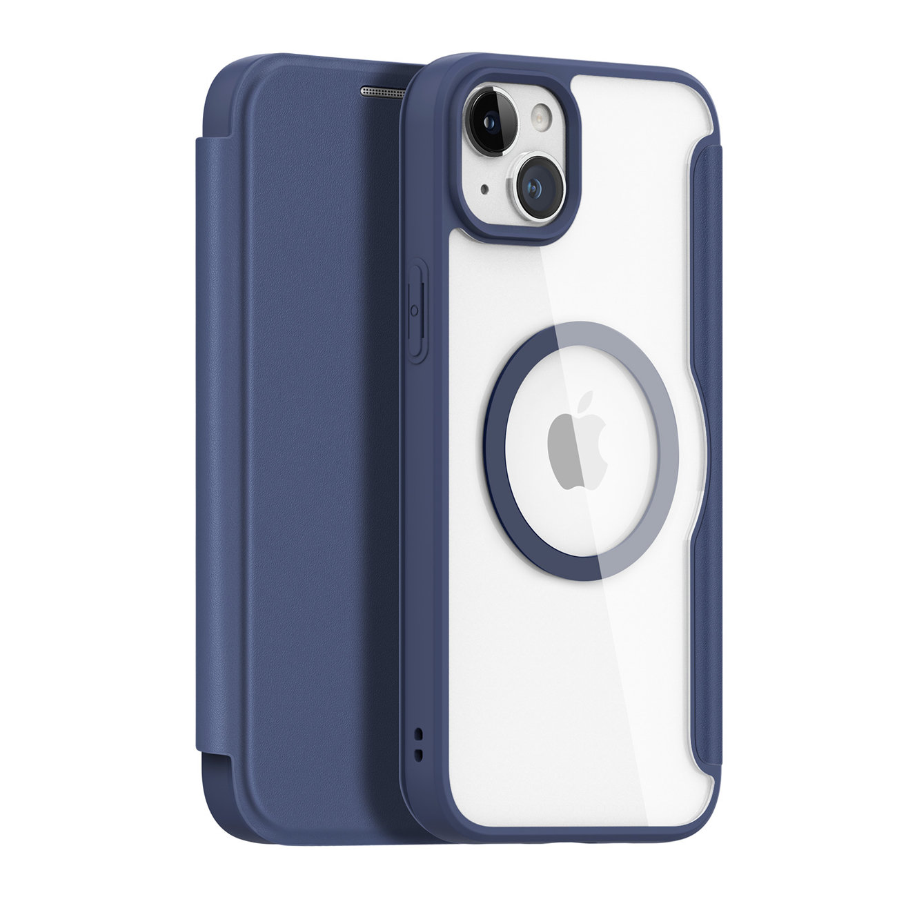 iPhone 15 Dux Ducis Skin X Pro Magsafe mágneses fliptok kék