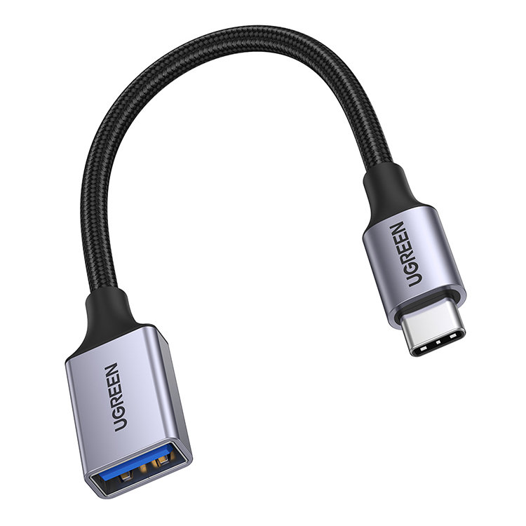 Ugreen US378 USB C - USB 3.0 OTG kábel 0.15m fekete