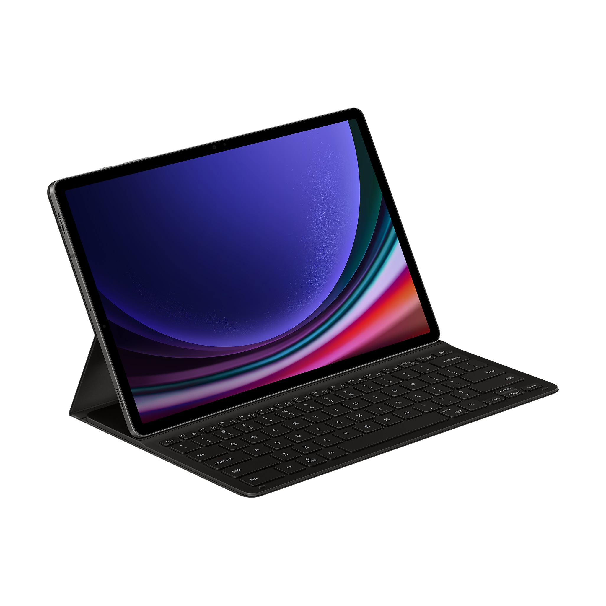 Samsung Galaxy Tab S9+ Book Cover Keyboard Slim ANGOL gyári billentyűzetes tablet tok fekete (EF-DX810UBEGWW)