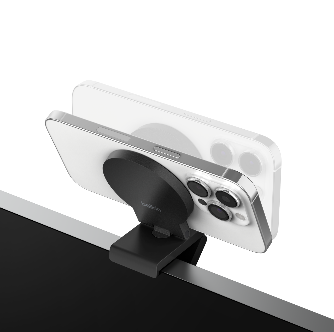 Belkin MagSafe-rögzítés iPhone-hoz Mac asztali számítógépekhez és kijelzőkhöz - fekete