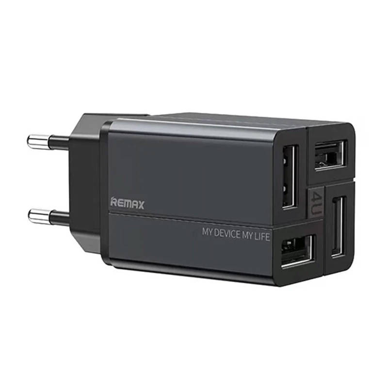 Remax RP-U43 4x USB-A hálózati töltő adapter 3.4A (fekete)