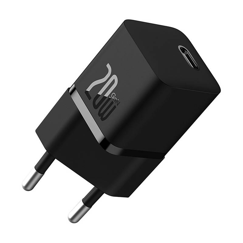 Baseus GaN5 mini USB-C hálózati töltő adapter 20W (fekete)
