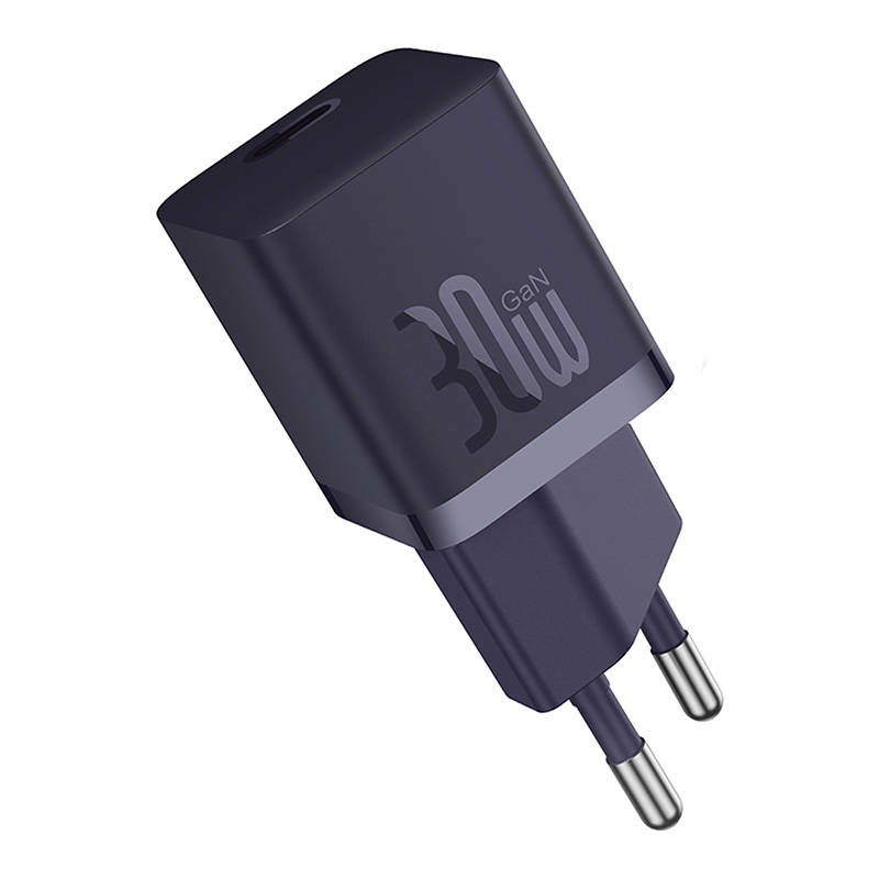 Baseus GaN5 mini USB-C hálózati töltő adapter 30W (lila)