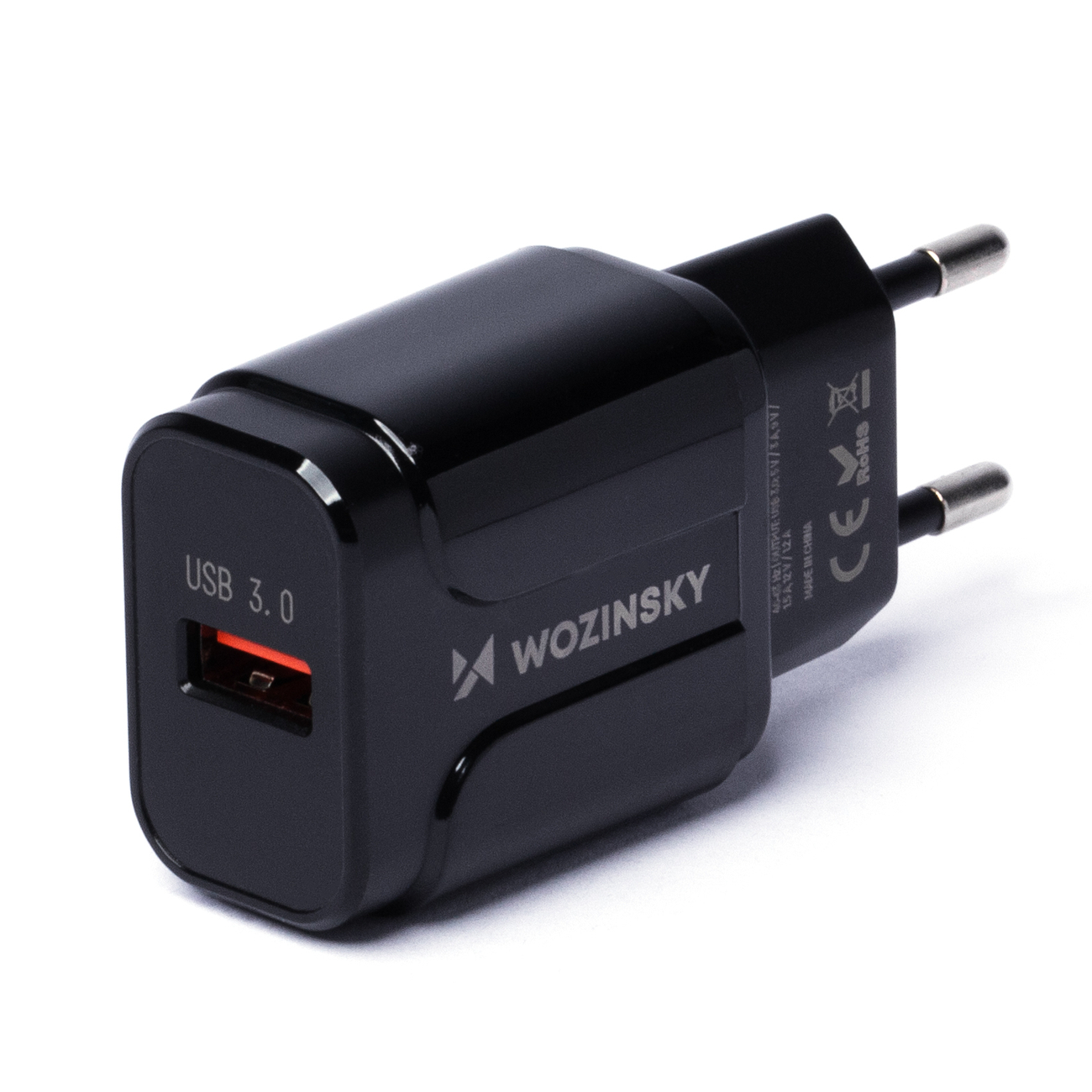 Wozinsky USB 3.0 hálózati töltő adapter fekete (WWC-B02)