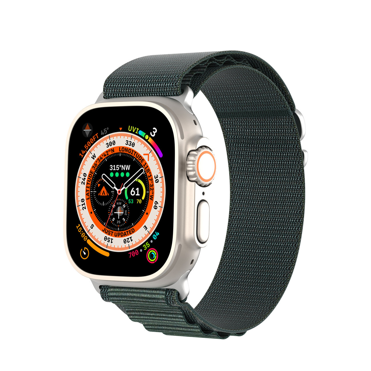 Apple Watch 8/7/6/SE/5/4/3/2/1 (41, 40, 38 mm) Dux Ducis Sport csatszíj GS verzió zöld