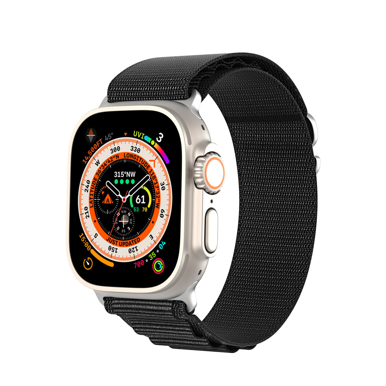 Apple Watch 8/7/6/SE/5/4/3/2/1 (40, 41, 38 mm) Dux Ducis Sport csatszíj GS verzió fekete