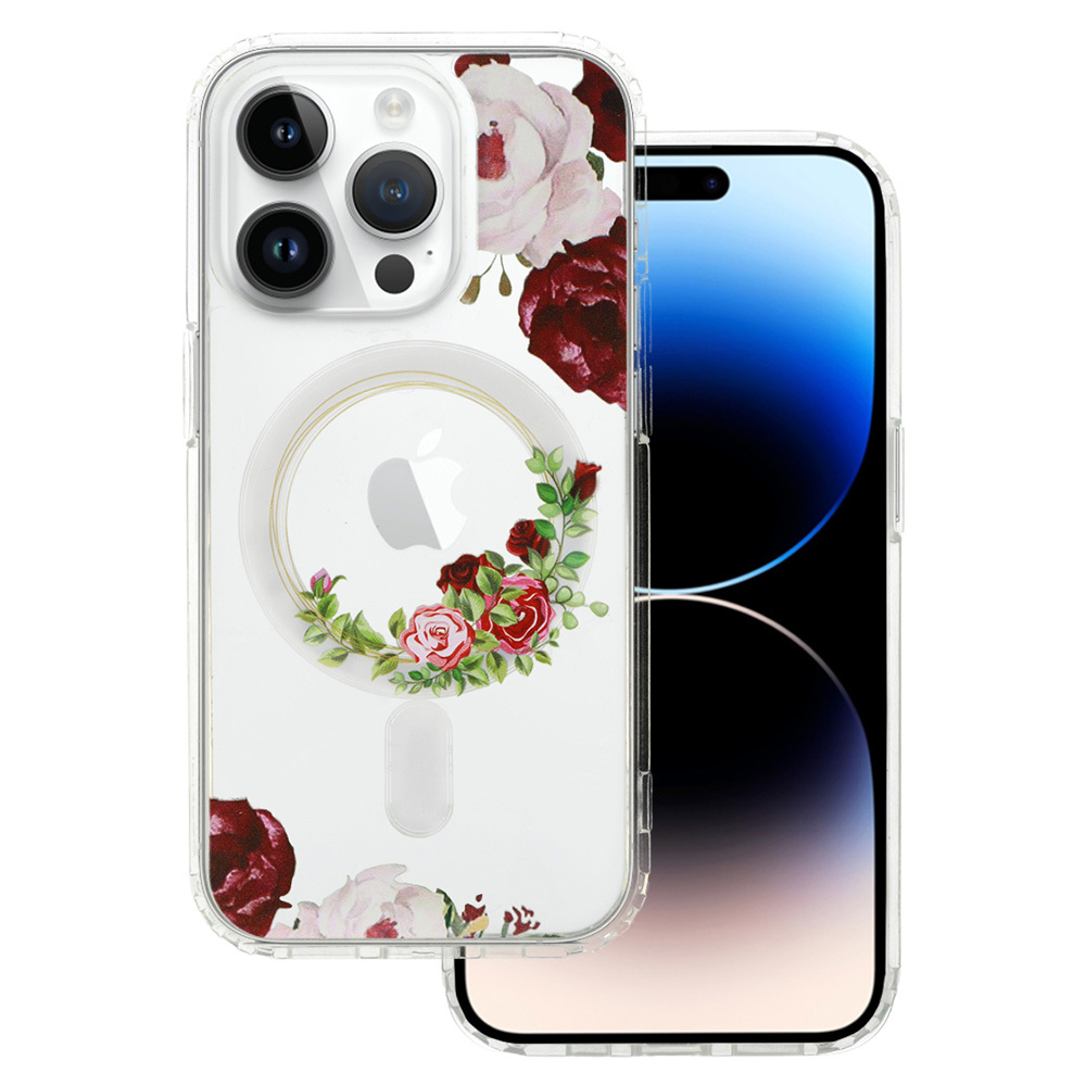 iPhone 14 Pro Tel-Protect Flower tok MagSafe kompatibilis (design 2)
