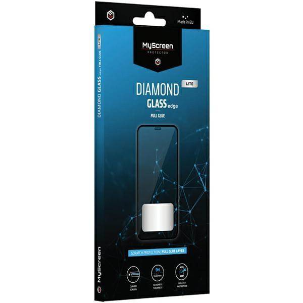 iPhone 15 Plus MyScreen Diamond Edge 5D kijelzővédő üvegfólia fekete full glue