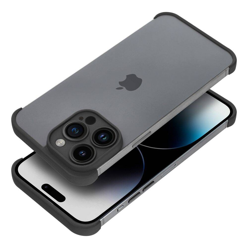 iPhone 14 kameralencse és peremvédő fekete