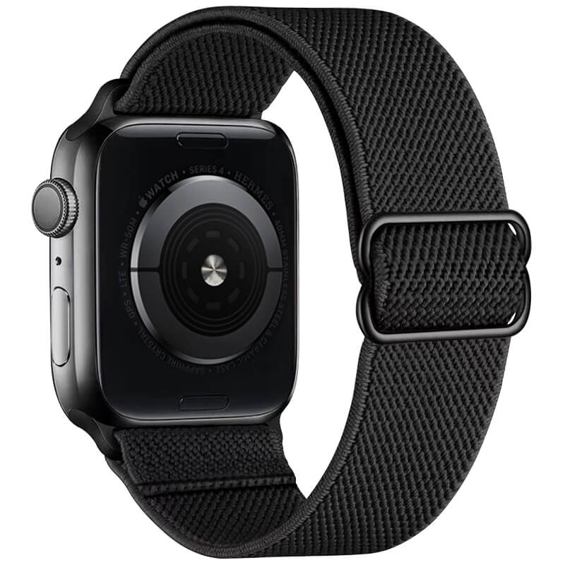 Apple Watch 1/2/3/4/5/6/7/8/9/SE (42/44/45mm) TRPH szövet óraszíj fekete