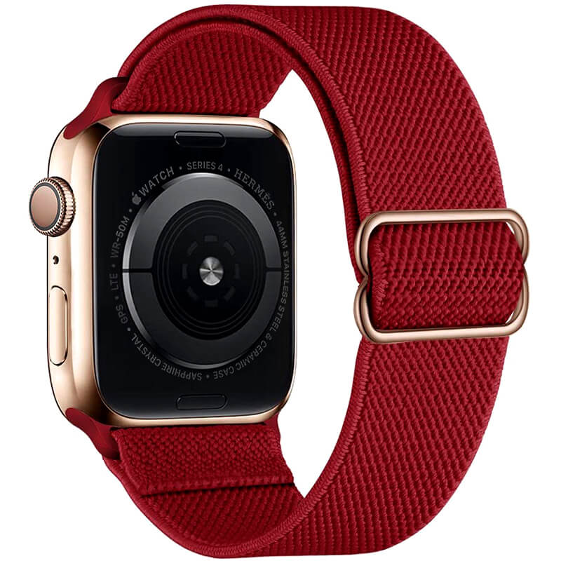Apple Watch 1/2/3/4/5/6/7/8/9/SE (42/44/45mm) TRPH szövet óraszíj piros