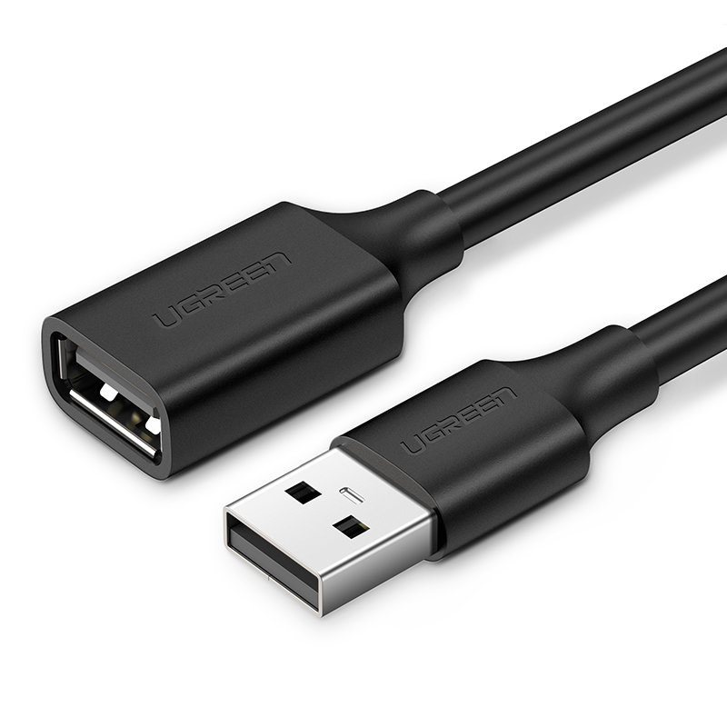 Ugreen kábel USB - USB 2.0 480Mbps 3m fekete (US103)