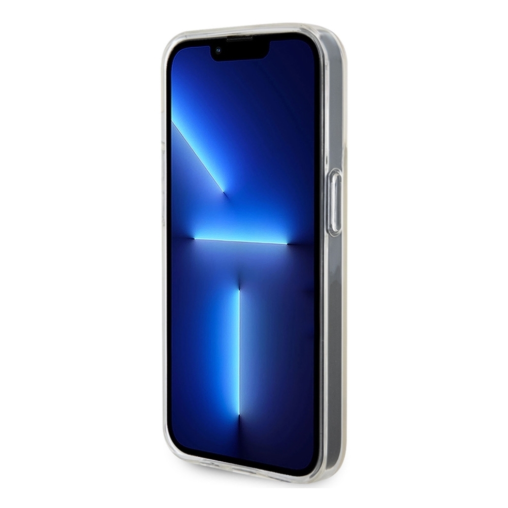 iPhone 15 Pro Guess IML Disco Mirror Classic Logo tok lila - 1