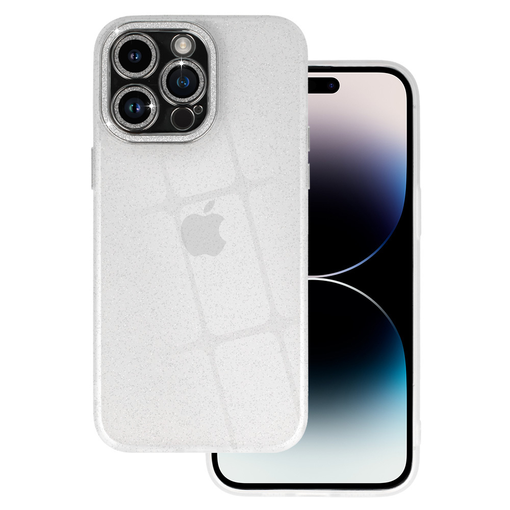 iPhone 12 Pro Liquid Glitter Camera tok átlátszó