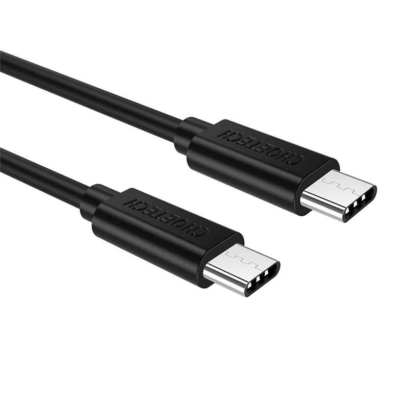 Choetech CC0001 USB-C - USB-C kábel, 0.5m PD 60W (fekete)