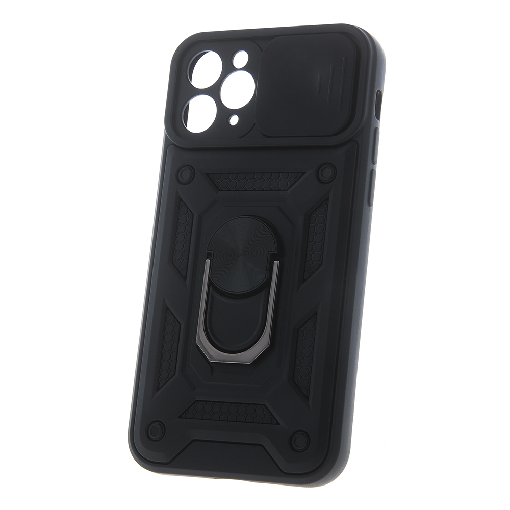 iPhone 12/12 Pro Defender Slide tok kameravédővel fekete