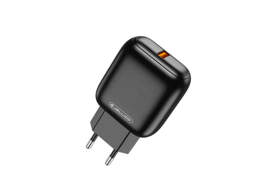 Jellico C32 hálózati töltő adapter 18W USB QC3.0 fekete