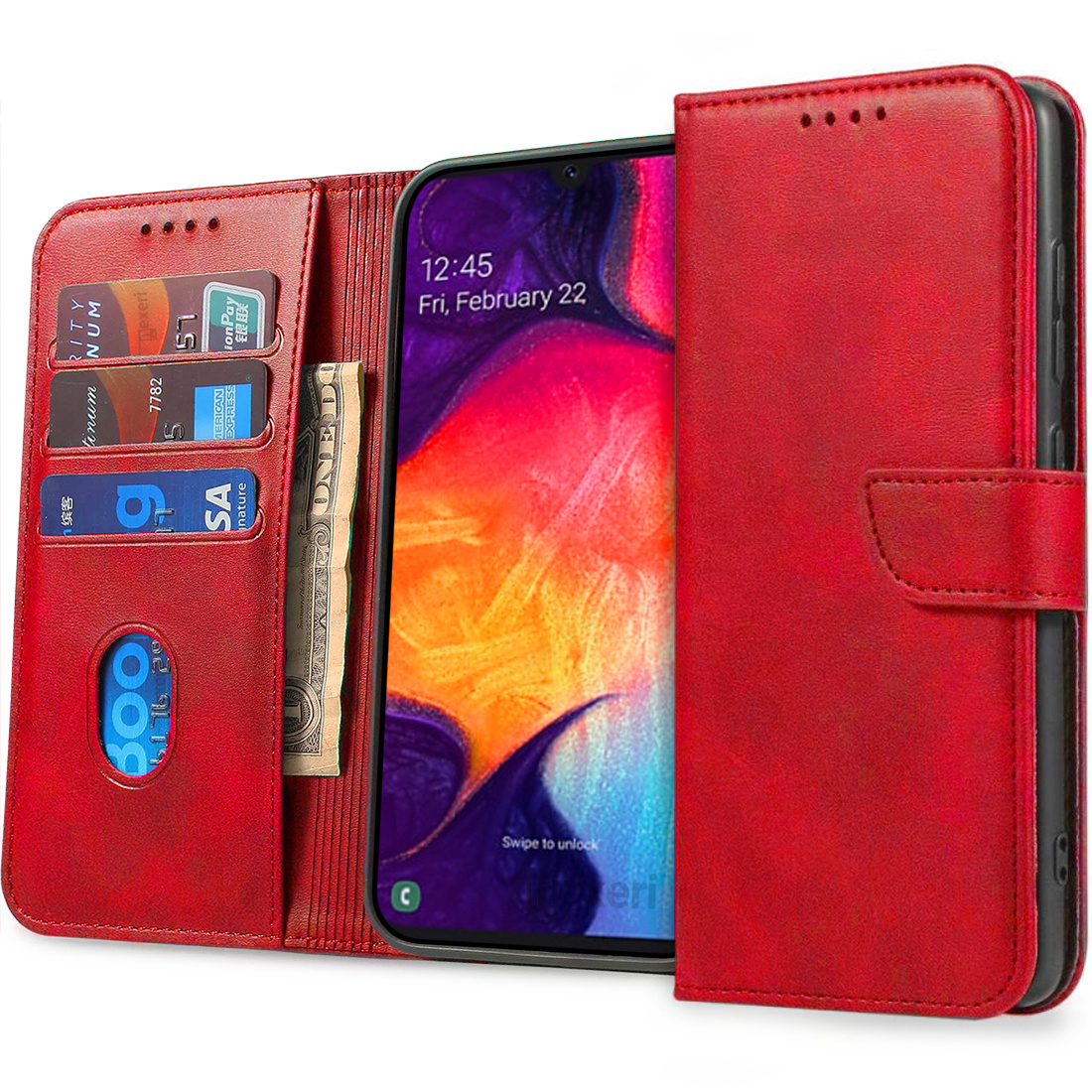 Samsung Galaxy A34 5G Nexeri Wallet tok piros