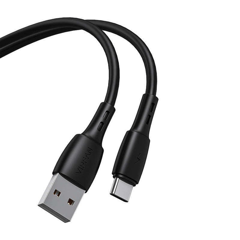 Vipfan Racing X05 USB-A - USB-C kábel 3A, 2m (fekete)