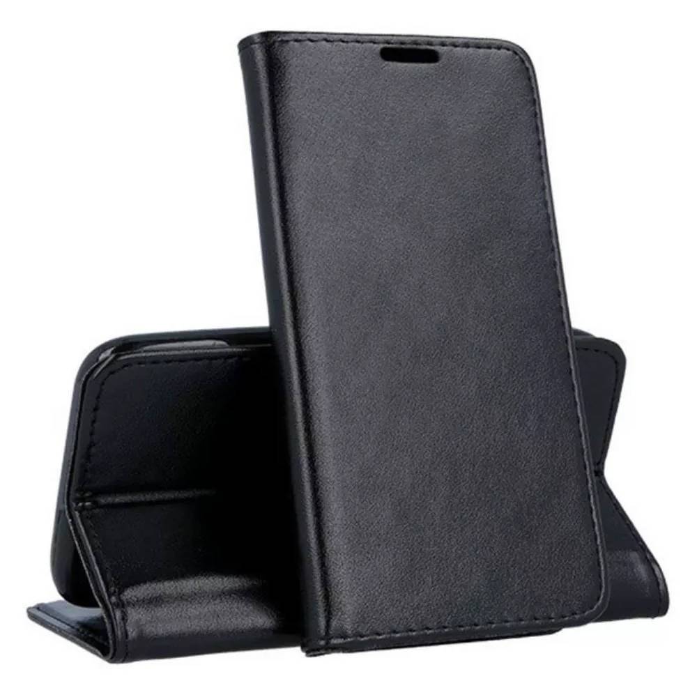 Samsung Galaxy XCover 4 Mágneses Eco bőr fliptok fekete