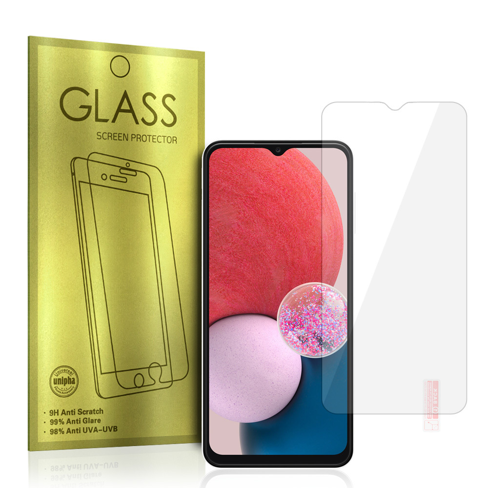 Samsung Galaxy A12 Glass Gold kijelzővédő üvegfólia
