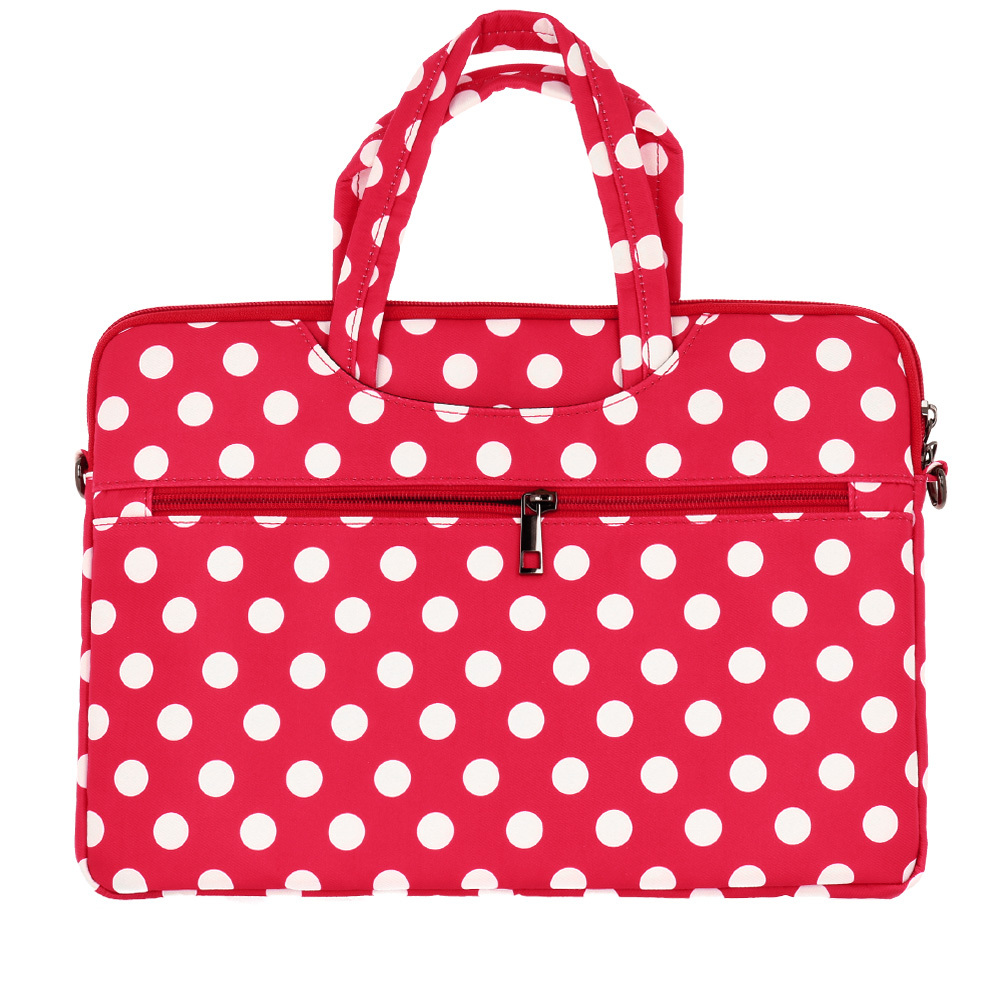 Wonder Briefcase Laptop 17 hüvelykes piros pöttyös - 3