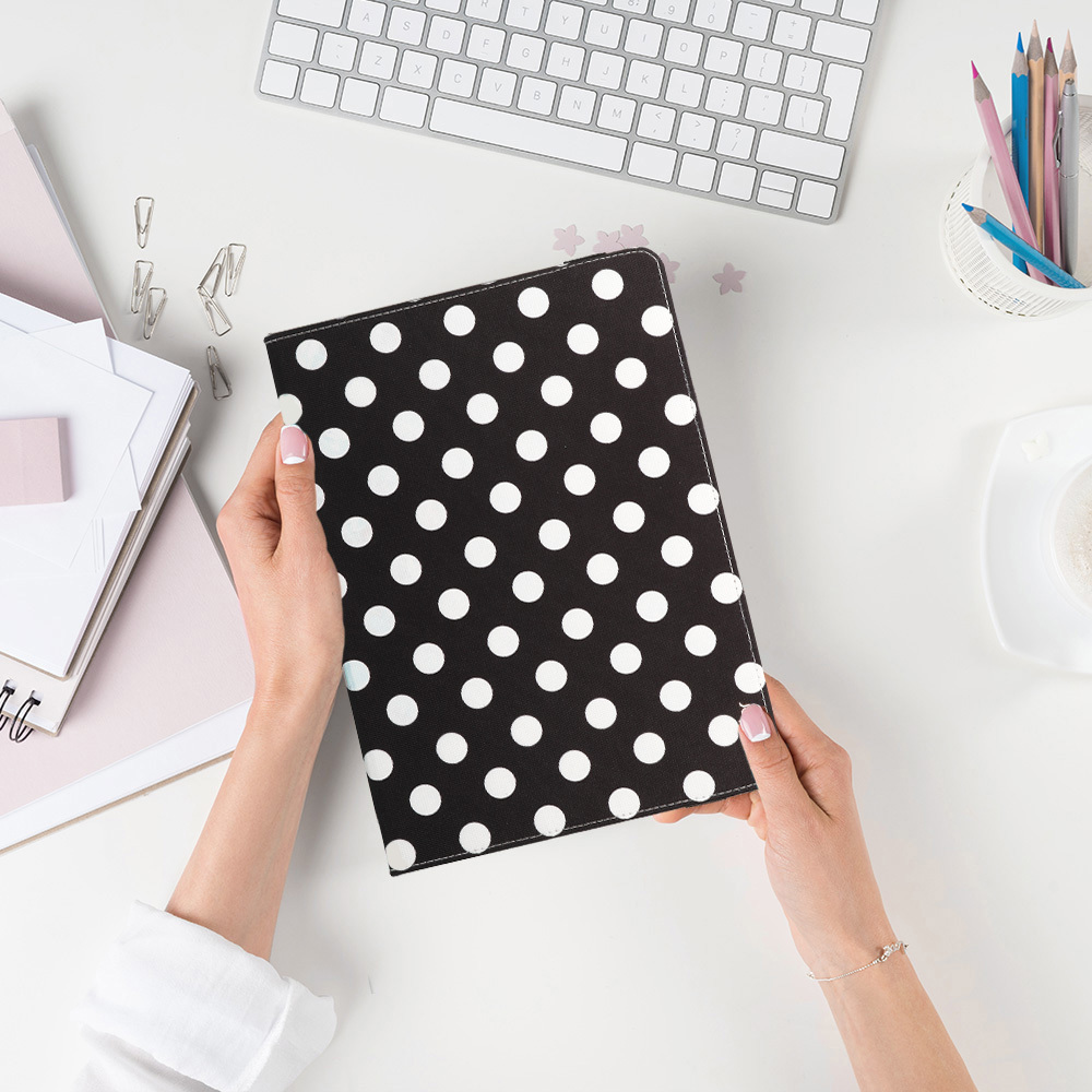 Wonder Canvas Tablet Tok 10 inches fekete pöttyös - 8