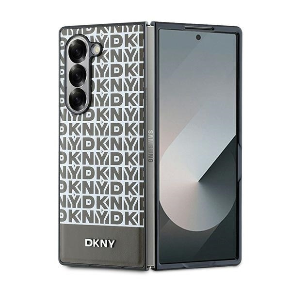  Samsung Galaxy Z Fold 6 barnához Eredeti DKNY Ismétlődő Mintás Alsó Csík DKHMZFD6PSOSPW tok