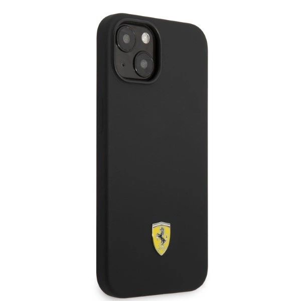 Ferrari FEHMSIP14SBK iPhone 14 6.1" fekete/fekete kemény tok szilikon fém logó MagSafe - 7
